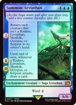 NM Foil Summon: Leviathan, MTG, Final Fantasy, Magic the Gathering, 77 - Image 1