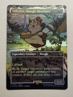 Stiltzkin, Moogle Merchant (Borderless) Final Fantasy Foil - Image 1