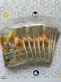 SEALED Pokemon Mimikyu SVP 075 Paldean Fates Full Art Holo Black Star Promo NM - Image 2