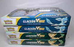 Pokemon TCG Leafeon V Star (x2) and Glaceon V Star(x2) Special Collection Boxes - Image 1
