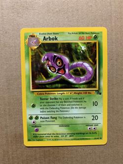 Arbok 31/62 Fossil Set - Uncommon Pokemon Card - NM/Mint - Image 1