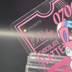 Sylveon Nymphia Pokemon × PRONTO CAFE PROMO Clear Card Japan 2025 - Image 2