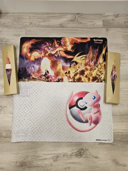 Mew Pokemon Playmat & 3x Charizard UPC - Scarlet & Violet 151 UPC - Image 1