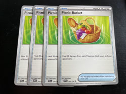 4x Picnic Basket - 184/198 Pokemon SV: Scarlet & Violet Base NM Playset - Image 1