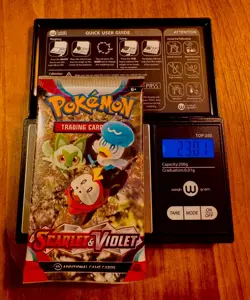 EXTREMELY HEAVY Pokemon TCG Scarlet & Violet Sealed Booster Pack (23.01g!) - Image 1
