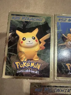 Pokemon Hasbro Spotlight Cards Pikachu, Flareon, Poliwhirl, Meowth, Psyduck - Image 3