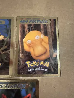 Pokemon Hasbro Spotlight Cards Pikachu, Flareon, Poliwhirl, Meowth, Psyduck - Image 5