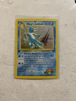 Pokemon TCG Misty's Golduck Holo 1st Edition Holo Rare - Image 1