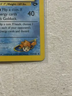 Pokemon TCG Misty's Golduck Holo 1st Edition Holo Rare - Image 4