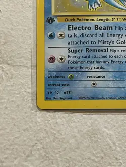 Pokemon TCG Misty's Golduck Holo 1st Edition Holo Rare - Image 5