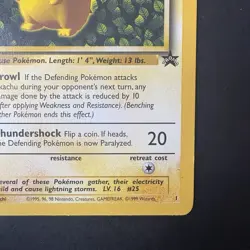 Pokemon Vintage Ivy Pikachu #1 WotC Black Star League Promo 1999 - Image 4
