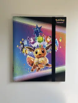 Pokemon Prismatic Evolutions Eevee Binder Collection **BINDER ONLY** NEW 2025 - Image 1