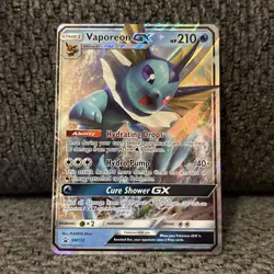 Vaporeon GX SM172 - Pokemon TCG - NM - Sun & Moon BLACK STAR PROMO - Image 1