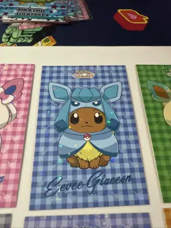 Pokemon Let's Go Eevee Database Eevee Poncho Glitter Holo Flannel Eeveelutions - Image 4