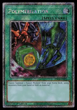 Yugioh Polymerization RA03-EN051 1st Ed Platinum Secret Rare NM - Image 1