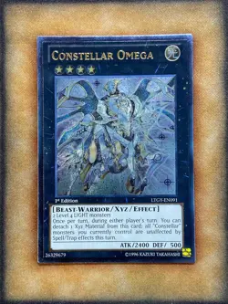 Yugioh Constellar Omega LTGY-EN091 Ultimate Rare 1st Ed NM - Image 1