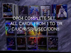 ONE PIECE CARD GAME -OP04 Kingdom Of Intrigue Complete Set - Image 1