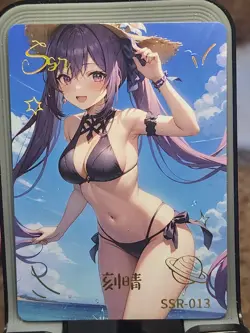 Raiden Shogun Walks In Beauty Card Anime Goddess Story Waifu SSR SSR-013 - Image 1
