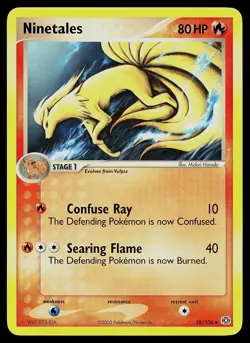 Pokemon Card - Ninetales Emerald 38/106 Uncommon - Image 1