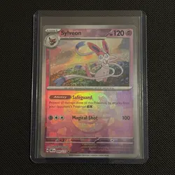 Pokemon Sylveon Prismatic Evolutions Holo Card 040/131 Master Ball Pattern - Image 1