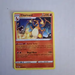Pokemon TCG Charizard Cracked Ice Holo Card 025/185 Deck Exclusives - Image 1