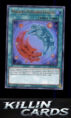 Miracle Synchro Fusion GFTP-EN111 Ultra Rare Ghosts From the Past YuGiOh Card NM - Image 1