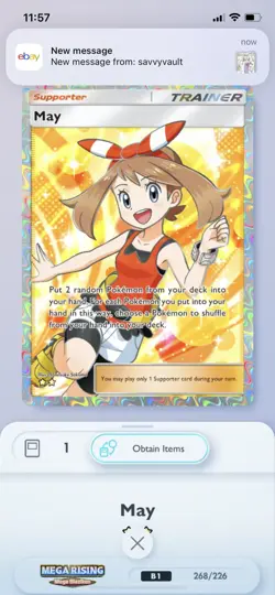 Pokemon Card Game Pocket Trading May 2 Star Card ⭐⭐ and Primarina - Image 2