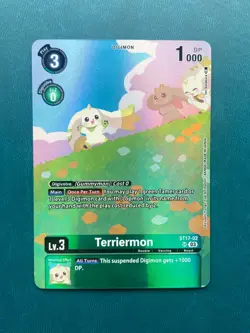 Terriermon ST17-02 Alternate Art LM-06 Billion Bullet Digimon Card Game x1 - Image 1