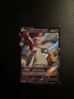 Pokemon Dark Sylveon v Celebrations SWSH134 Black Star Promo Card NM Condition - Image 1