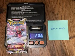 Heavy! 21.66g Pokemon LOST ORIGIN Booster Pack Factory Sealed New - Image 1
