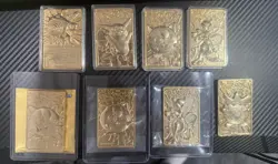 Lot of 8 Pokemon 23K Gold-Plated 1999 Burger King Trading Cards - Image 1