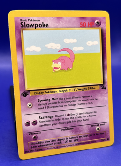 Pokemon Card 1st Edition Uncommon Fossil Set 1999 Slowpoke 55/62 LP-NM - Image 2