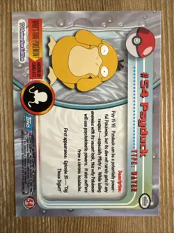 1999 Topps Pokemon Series 1 - Psyduck #54 Blue Logo Non Holo NM - Image 2