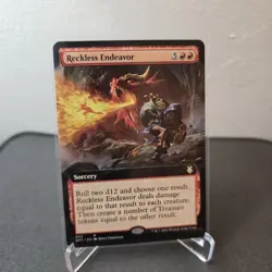 MTG Reckless Endeavor 302 Extended Art Regular Rare Forgotten Realms AFC - Image 1