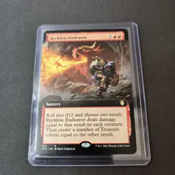 MTG Reckless Endeavor 302 Extended Art Regular Rare Forgotten Realms AFC - Image 2