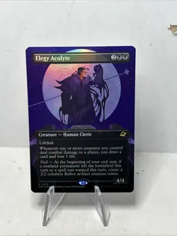 FOIL Borderless ELEGY ACOLYTE MTG NM-M Edge of Eternities (Rare 0293) - Image 1