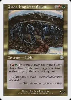 1x Giant Trap Door Spider NM Eng MTG - Deckmasters - Image 1