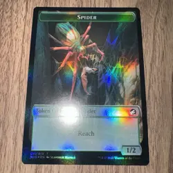 Spirit And Spider Double-Sided Token Innistrad: Midnight Hunt Foil NM - Image 1