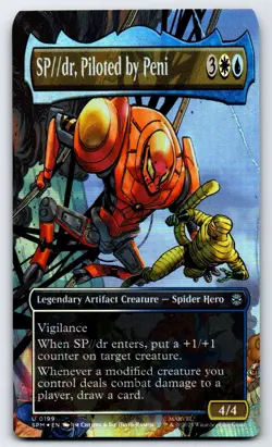 SP//dr, Piloted by Peni (Borderless) U Marvel's Spider-Man # 199 NM Foil - Image 1