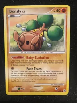 Bonsly - 71/130 - Common LP, English Pokemon Diamond and Pearl - Image 1
