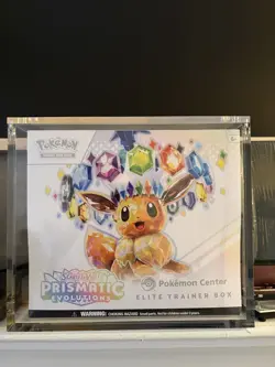 Pokemon: Prismatic Evolutions Pokemon Center ETB - WITH DISPLAY CASE - Image 1