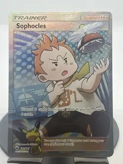 Pokemon TCG Sophacles (Full Arr) 146/147 SM Burning Shadows Ultra Rare NM - Image 1