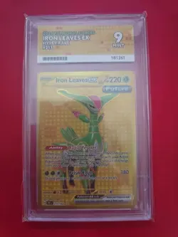 Pokemon TCG Temporal Forces 213/162 Iron Leaves Ex Grade 9 - Image 1