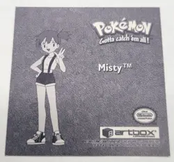 Misty Artbox Pokemon Stickers Series 1 Prizm #Pr38 1999 - Image 2