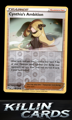 Reverse Holofoil Cynthia's Ambition 138/172 Pokemon Uncommon SWSH09: Brilliant S - Image 1