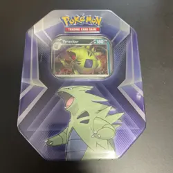 Pokemon TCG Tyranitar Tin 2024 | Factory Sealed | 3 Foils + 3 Boosters - Image 1
