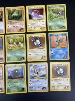Pokemon Gym Heroes Lot (15) WOTC 1999 - Brock, Erika, Koga, Lt. Surge, Misty - Image 3