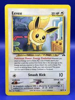 2001 Pokemon Neo Discovery Eevee Uncommon 38/75 WOTC LP-MP - Image 1