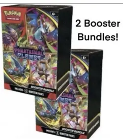 Pokemon Mega Evolution Phantasmal Flames Booster Bundle x2 PokeCenter Presale - Image 1