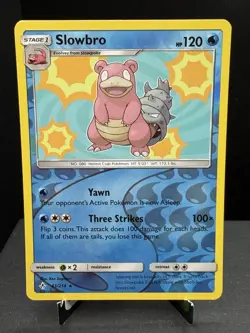 Pokemon TCG SM Unbroken Bonds Slowbro 43/214 Reverse Holo Rare NM! - Image 1